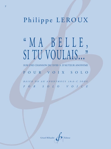 &amp;quot;Ma belle, Si tu voulais...&amp;quot;  Visuel
